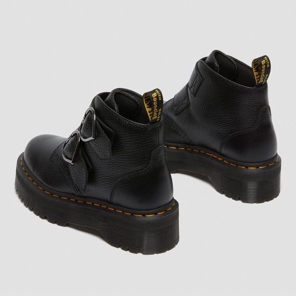 Dr Martens Devon Heart Leather Platform Boots - Picture 7 of 9